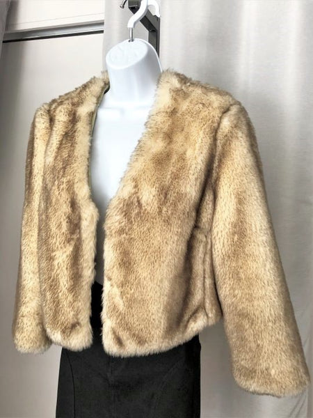 Idra Anthropologie Size 12 Faux Fur Coat