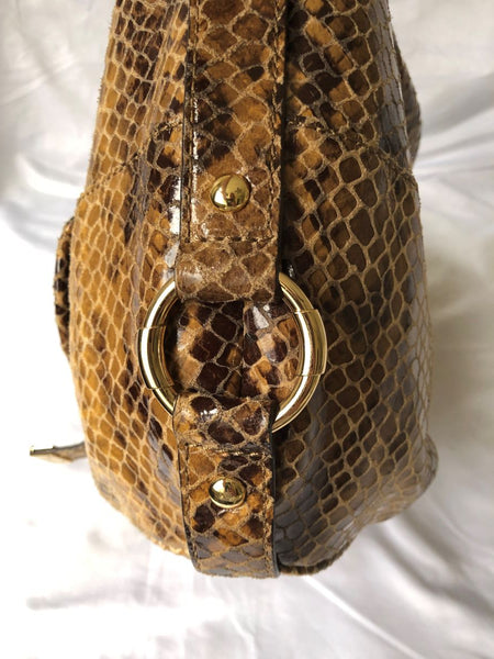 Michael Kors Tan Snakeskin Bag