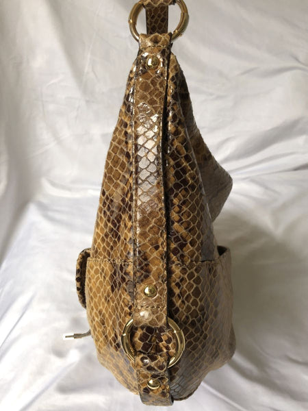 Michael Kors Tan Snakeskin Bag