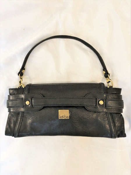 Kooba Black Leather Clutch Bag