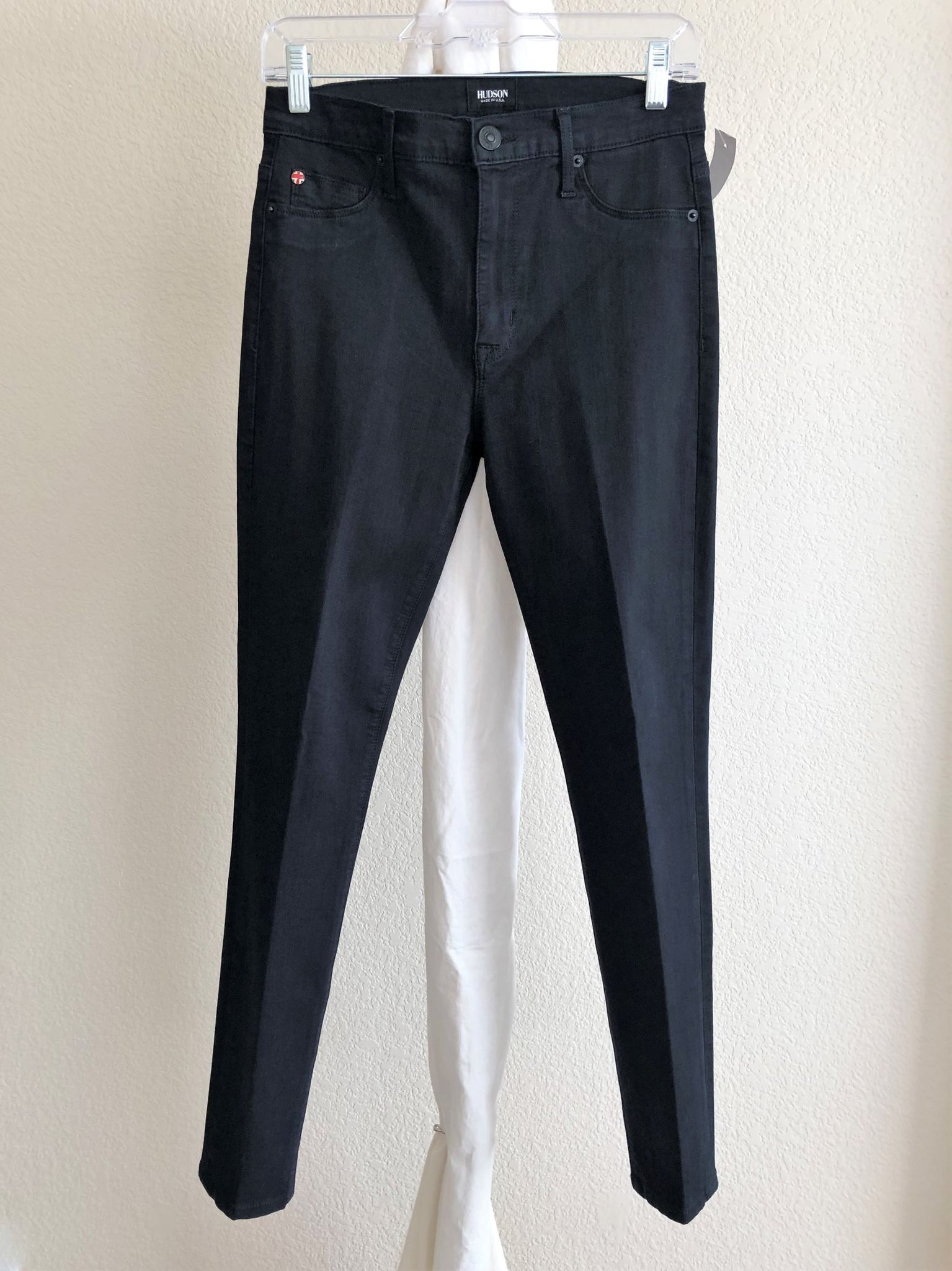 Hudson Size 6 Barbara Black Skinny Jeans - CLEARANCE