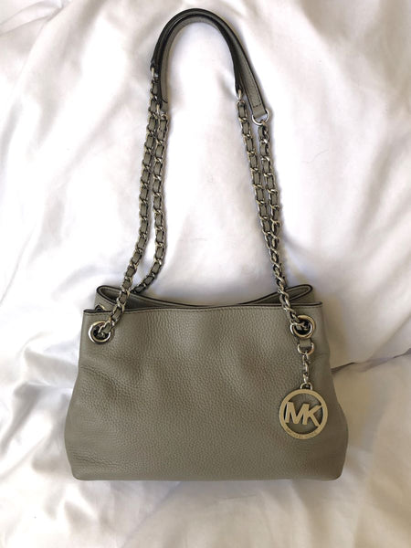 MICHAEL Michael Kors Gray Leather Bag