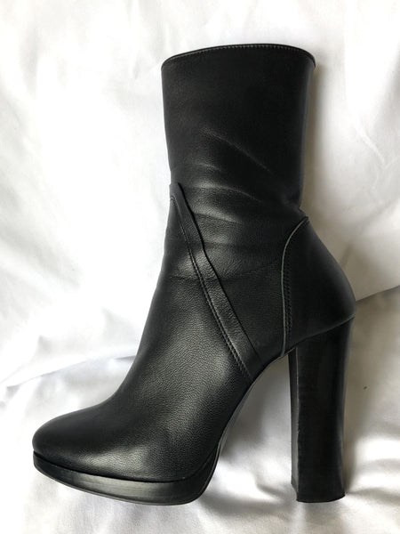 Studio Tomboy Size 6.5 Black Leather Boots - RARE!