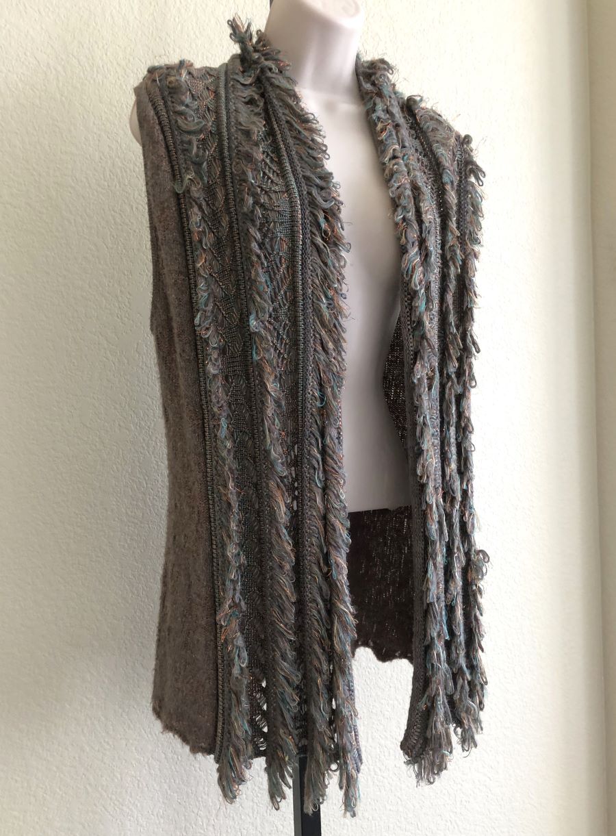 Cecilia Prado for Anthropologie SMALL Cardigan Vest - CLEARANCE