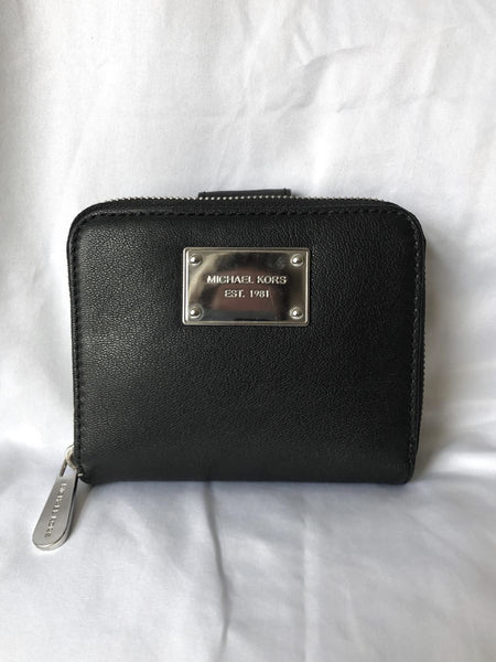 Michael Kors Black Zip and Snap Wallet