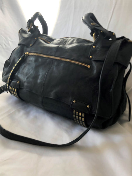 kooba Hailey Black Leather Shoulder Bag
