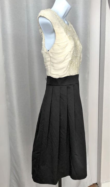 Maeve Anthropologie Size 8 Black and White Dress