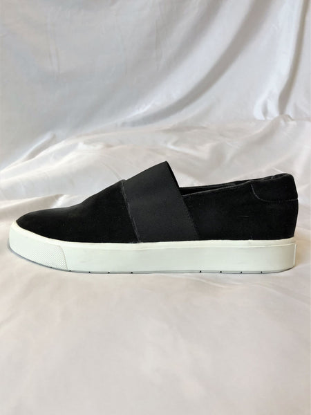 VINCE NEW Size 6.5 Corbin Black Velvet Sneakers