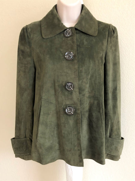 Saguaro Size XS Green Suede Jacket - CLEARANCE