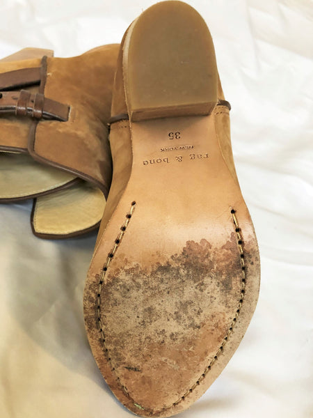 Rag & Bone Size 5 Kinsey Tan Suede Boots