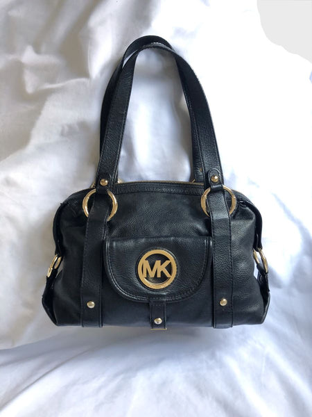 Michael Kors Black Leather Shoulder Bag