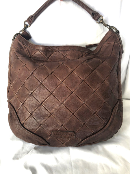 Liebeskind Brown Leather Quilted Hobo