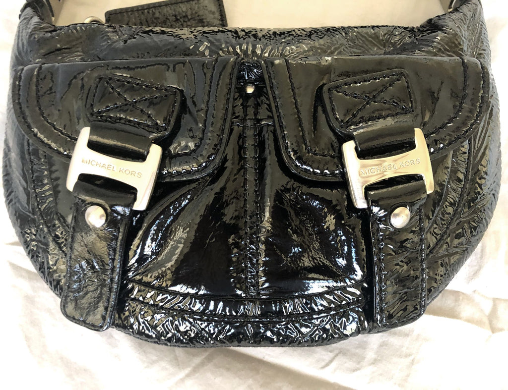 Black MICHAEL KORS Patent Leather Shoulder Bag