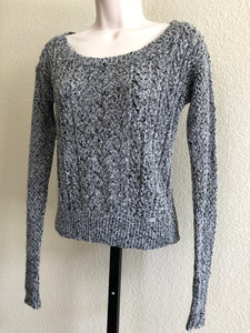 Armani Exchange Size XS Gray Silver Sweater