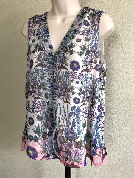 McGinn Medium Sleeveless Floral Blouse