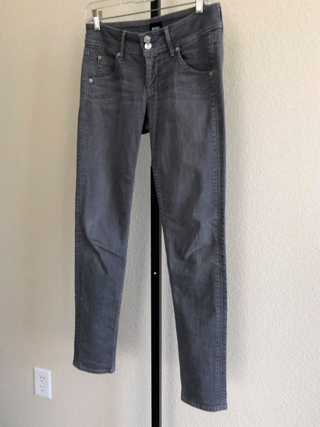 Hudson Size 2 Collin Skinny Gray Jeans