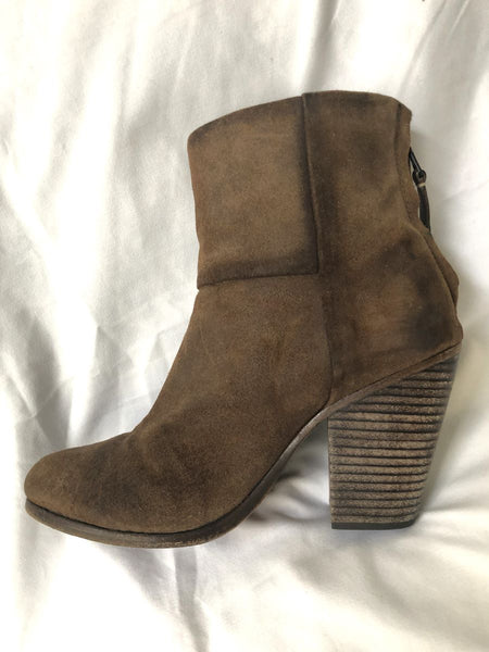 Rag & Bone Newbury Size 6 Brown Suede Booties