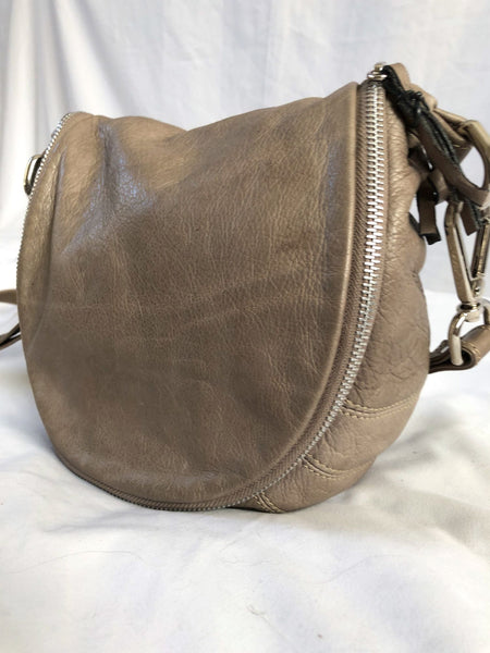 Sundance Gray Leather Cross Body Bag