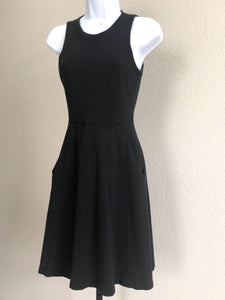 Theory Size 2 Black Fit and Flare Dress