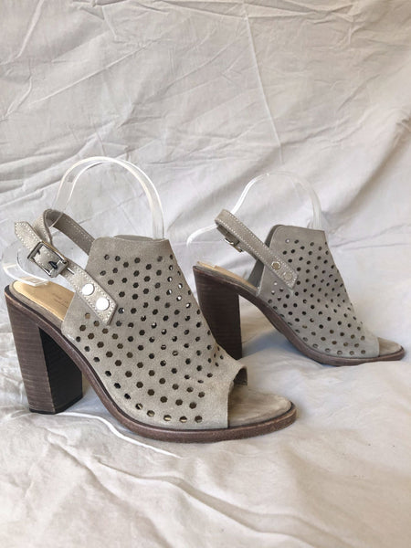 Rag & Bone Size 7.5 Wyatt Gray Suede Sandals