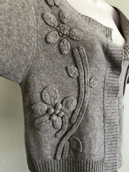 Sundance SMALL Beige Cropped Cardigan - CLEARANCE