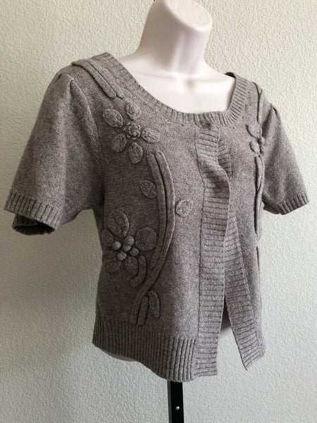 Sundance SMALL Beige Cropped Cardigan - CLEARANCE