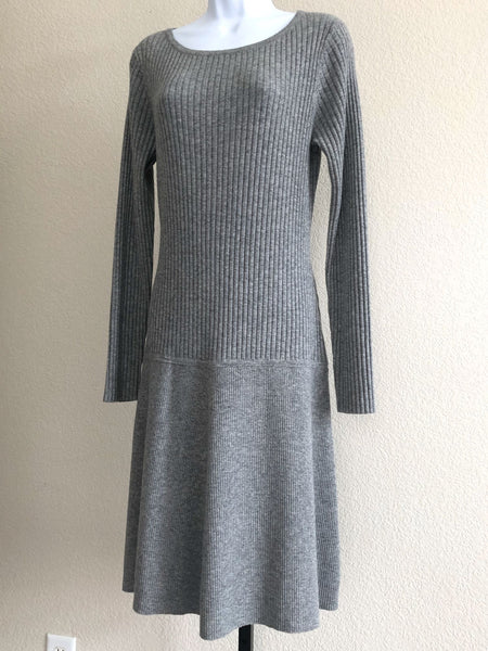 Sundance SMALL Gray Merino Wool Knit Dress