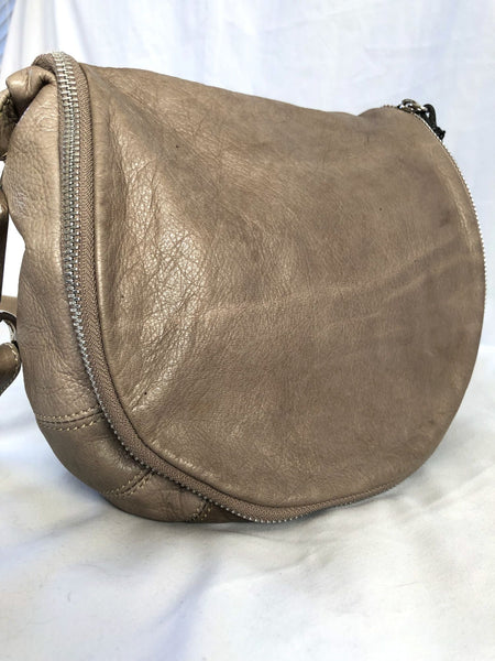 Sundance Gray Leather Cross Body Bag