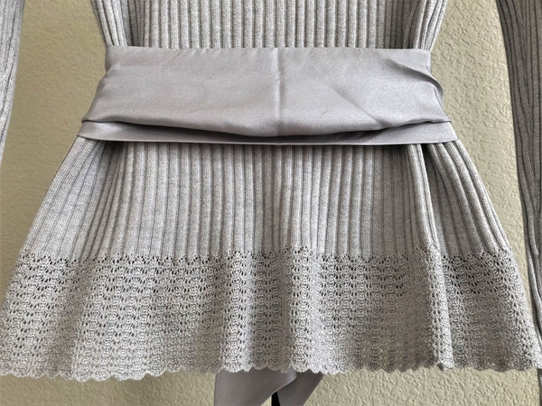 Sundance XS Light Gray Silk Wool Cashmere Sweater - NWOT