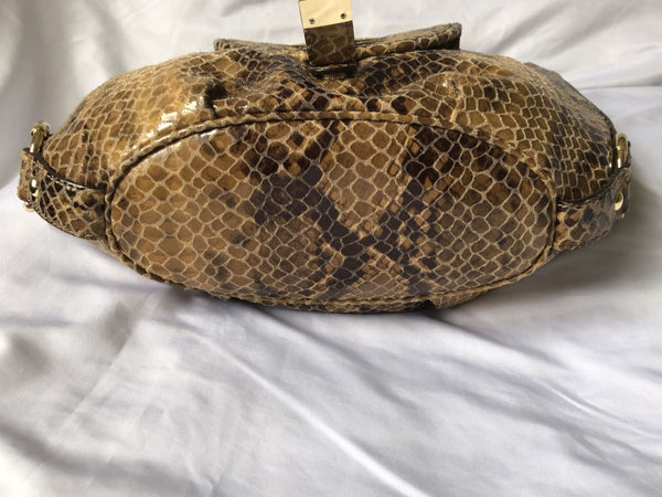 Michael Kors Tan Snakeskin Bag