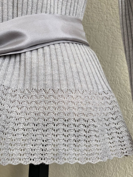 Sundance XS Light Gray Silk Wool Cashmere Sweater - NWOT