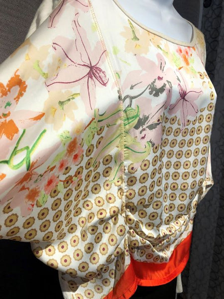 Tiny Anthropologie SMALL Silky Floral Top - CLEARANCE