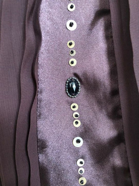 Sue Wong Size 0 Brown Beaded Dress