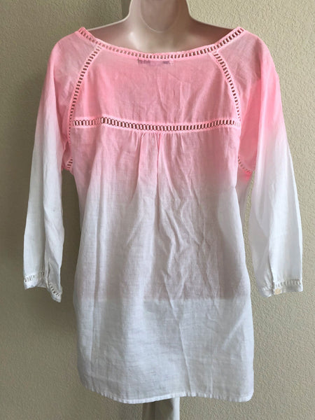 Maison Scotch Medium Pink White Ombre Top