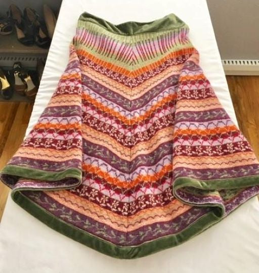 ETRO Authentic SMALL Knit Boho Print Skirt