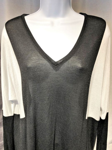 VINCE LARGE Black and White Top