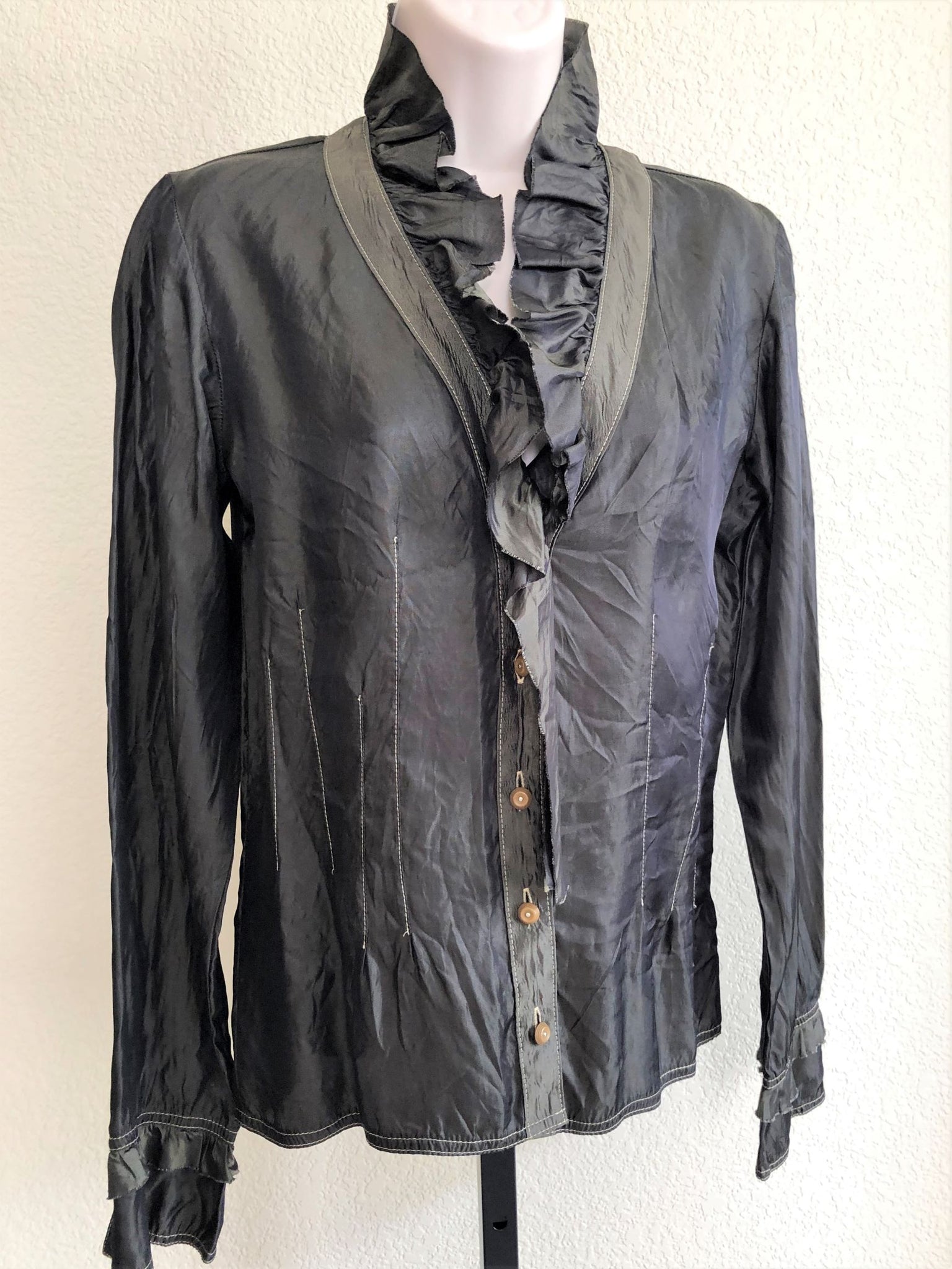 Neesh by D.A.R. Anthropologie SMALL Olive Top - CLEARANCE