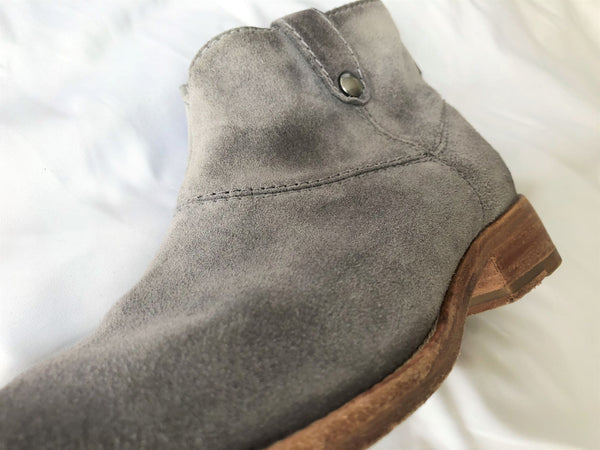 Johnston & Murphy Size 6.5 Gray Suede Boots