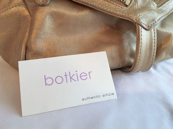 Botkier Gold Leather Trigger Shoulder Bag