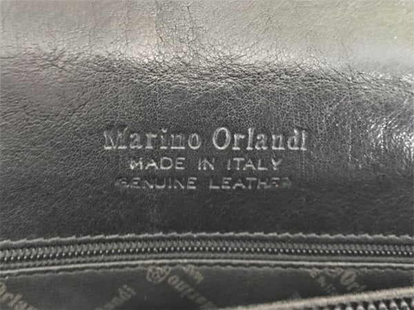 Marino Orlandi Vintage Black Leather Bag