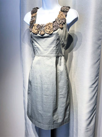 Yoana Baraschi Anthropologie Size 0 In the Wings Gray Dress