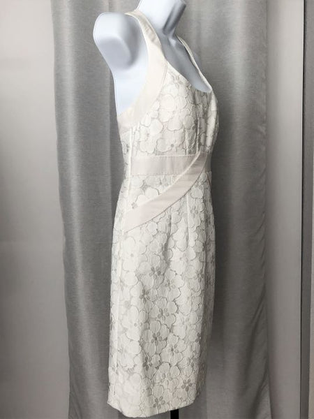 Phoebe Size 6 White Lace Halter Dress - CLEARANCE