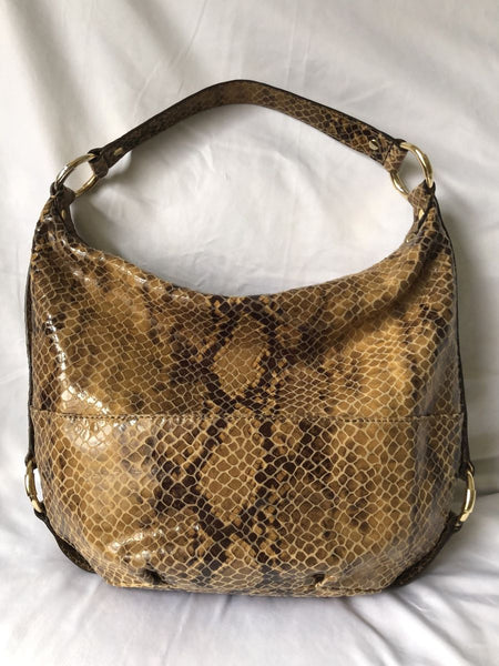 Michael Kors Tan Snakeskin Bag