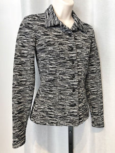 Betsey Johnson Small Petite Black and White Blazer