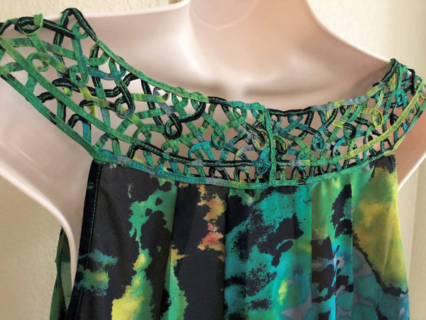 Odille Anthropologie Size 12 Green Top