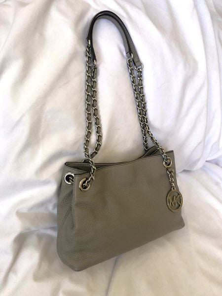 MICHAEL Michael Kors Gray Leather Bag