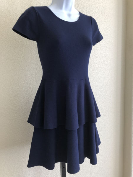 Milly Size XS Navy Knit Dress