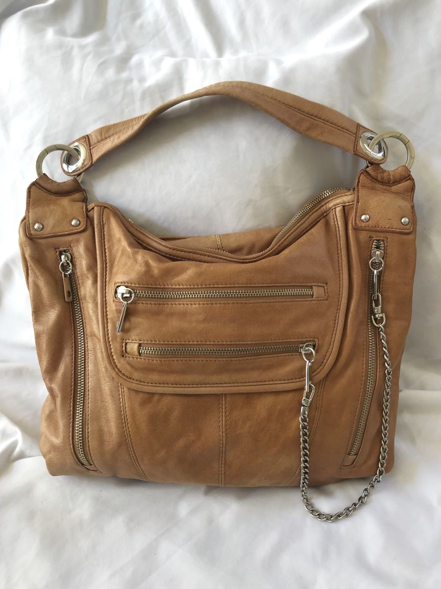 Junior Drake Tan Leather Messenger Bag