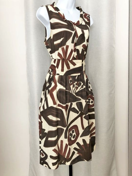 MaxMara Weekend LARGE Brown African Dress