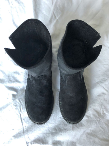 Sundance Size 7 Black Suede Boots